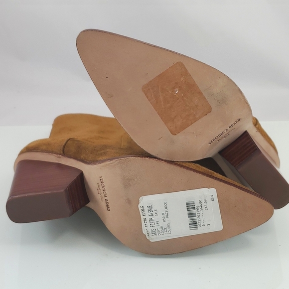 🔥FINAL PRICE DROP🔥 NWT$550 Veronica Beard Logan Suede Block Bootie Boots Sz 5 - Picture 10 of 15